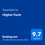 Higher Farm Bed & B Traveller Review Award